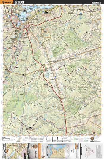 NBNB56 Bathurst - New Brunswick Topo