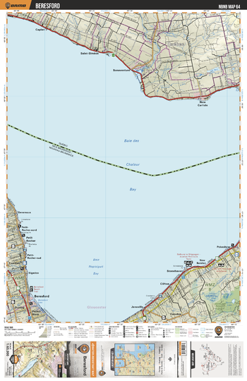 NBNB64 Beresford - New Brunswick Topo