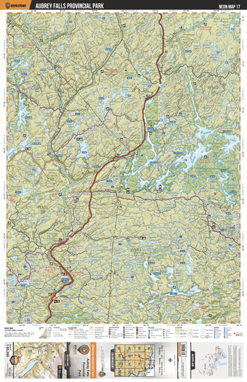 NEON17 Aubrey Falls Provincial Park - Northeastern Ontario Topo