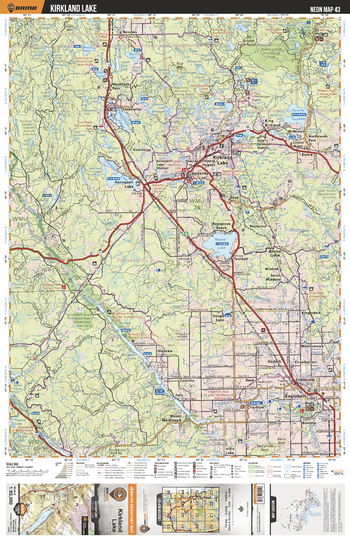 NEON43 Kirkland Lake - Northeastern Ontario Topo