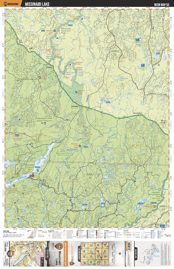 NEON50 Missinaibi Lake - Northeastern Ontario Topo