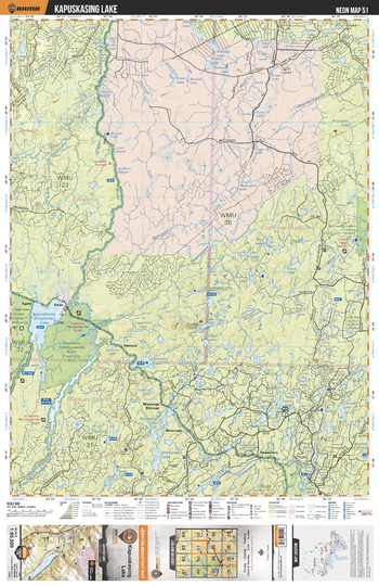 NEON51 Kapuskasing Lake - Northeastern Ontario Topo