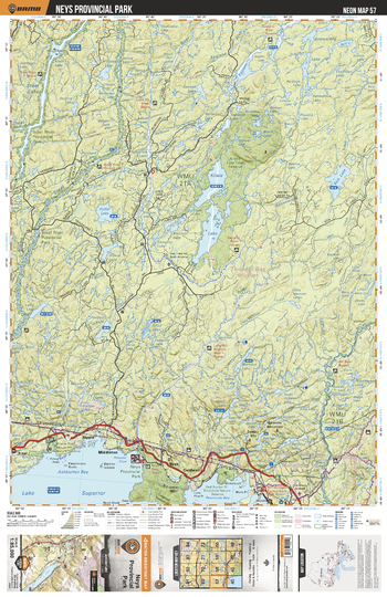 NEON57 Neys Provincial Park - Northeastern Ontario Topo