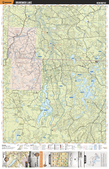 NEON62 Brunswick Lake - Northeastern Ontario Topo