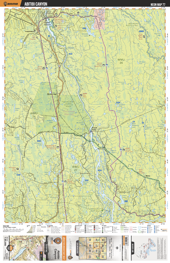 NEON77 Abitibi Canyon - Northeastern Ontario Topo