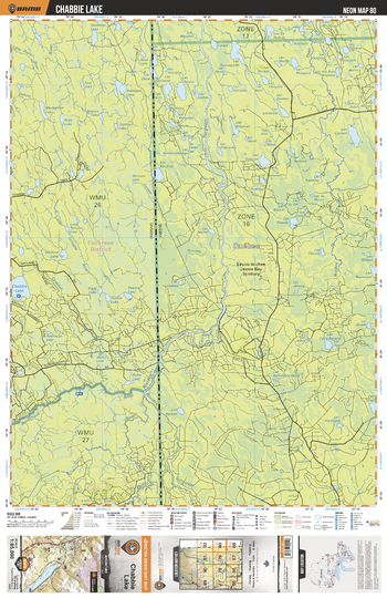 NEON80 Chabbie Lake - Northeastern Ontario Topo
