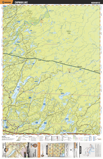 NEON82 Chipman Lake - Northeastern Ontario Topo