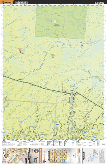 NEON83 Pagwa River - Northeastern Ontario Topo