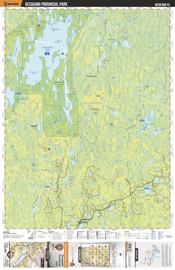 NEON91 Kesagami Provincial Park - Northeastern Ontario Topo