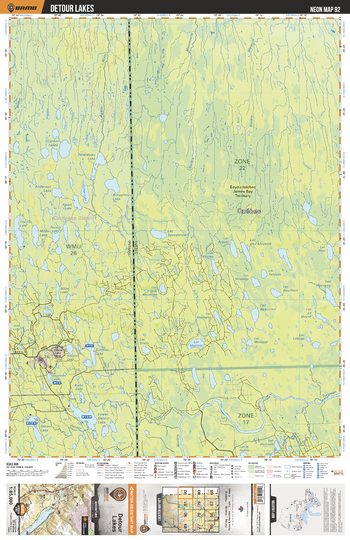 NEON92 Detour Lakes - Northeastern Ontario Topo