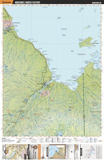 NEON95 Moosonee Moose Factory - Northeastern Ontario Topo