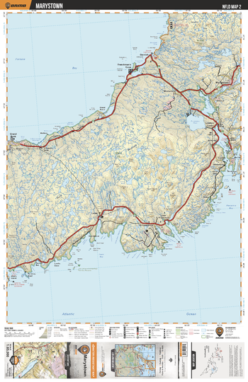 NLNL02 Marystown - Newfoundland and Labrador Topo