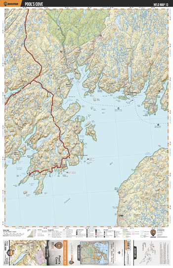 NLNL13 Pool's Cove - Newfoundland and Labrador Topo