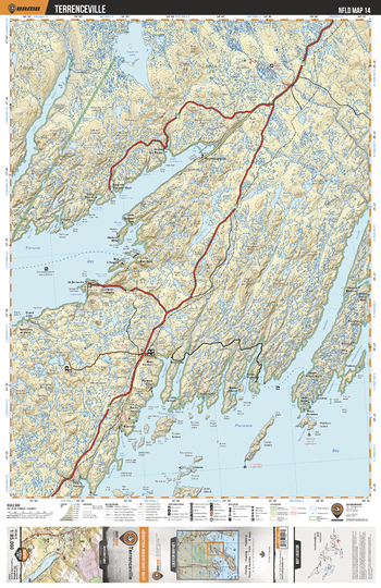 NLNL14 Terrenceville - Newfoundland and Labrador Topo
