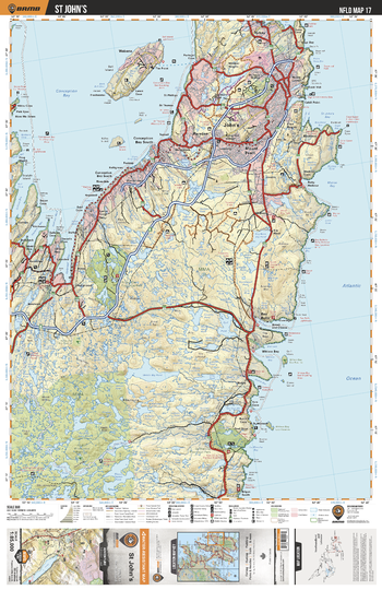 NLNL17 St John's - Newfoundland and Labrador Topo