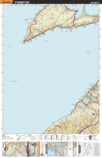 NLNL18 St George's Bay - Newfoundland and Labrador Topo