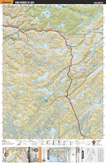 NLNL20 King George IV Lake - Newfoundland and Labrador Topo