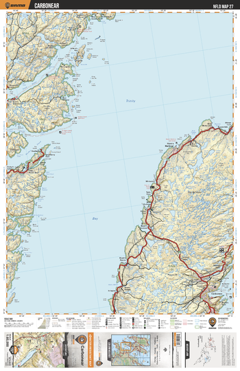 NLNL27 Carbonear - Newfoundland and Labrador Topo