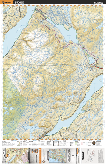 NLNL32 Buchans - Newfoundland and Labrador Topo