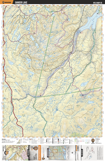 NLNL35 Gander Lake - Newfoundland and Labrador Topo