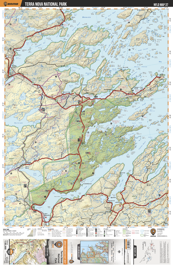 NLNL37 Terra Nova National Park - Newfoundland and Labrador Topo