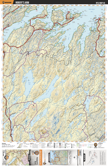 NLNL43 Robert's Arm - Newfoundland and Labrador Topo