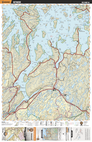 NLNL44 Botwood - Newfoundland and Labrador Topo