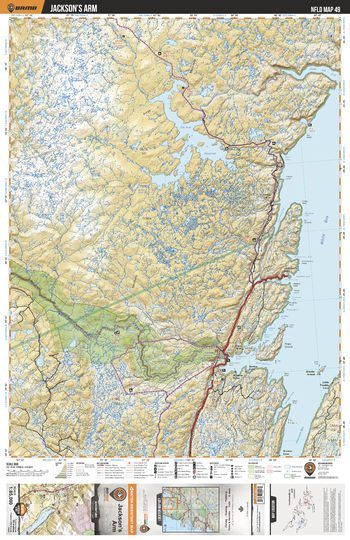NLNL49 Jackson's Arm - Newfoundland and Labrador Topo