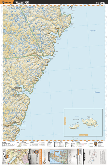 NLNL57 Williamsport - Newfoundland and Labrador Topo