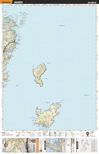 NLNL60 Grandois - Newfoundland and Labrador Topo