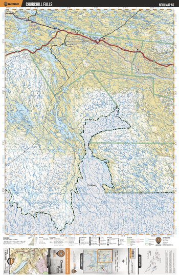 NLNL65 Churchill Falls - Newfoundland and Labrador Topo