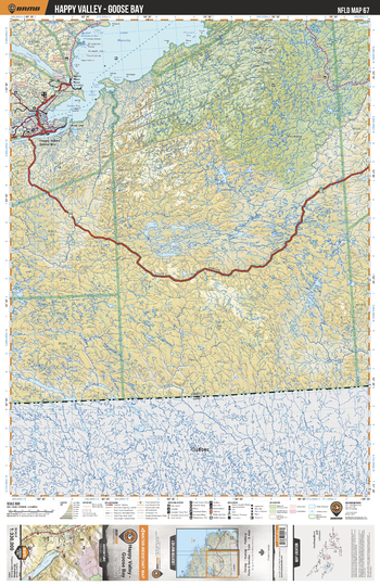 NLNL67 Happy Valley - Goose Bay - Newfoundland and Labrador Topo