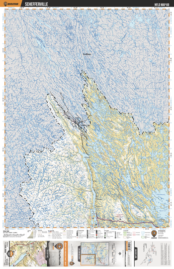 NLNL69 Schefferville - Newfoundland and Labrador Topo