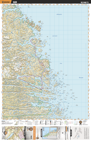 NLNL75 Nain - Newfoundland and Labrador Topo