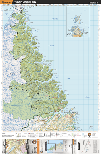 NLNL76 Torngat National Park - Newfoundland and Labrador Topo