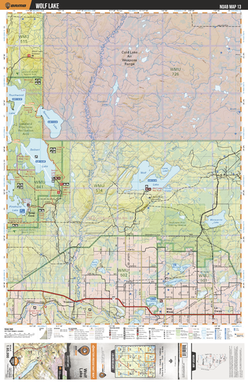NOAB13 Wolf Lake - Northern Alberta Topo