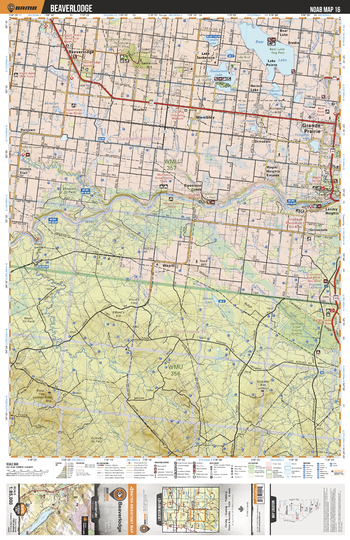 NOAB16 Beaverlodge - Northern Alberta Topo