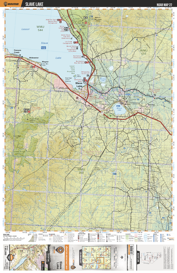 NOAB22 Slave Lake - Northern Alberta Topo