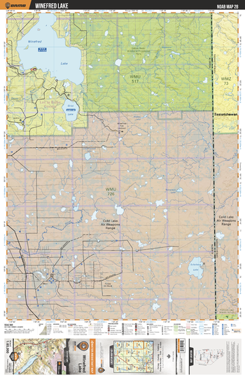 NOAB28 Winefred Lake - Northern Alberta Topo