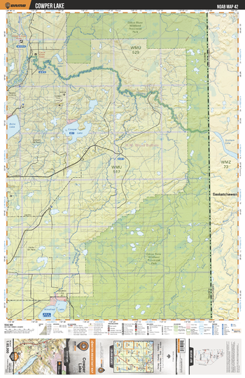NOAB42 Cowper Lake - Northern Alberta Topo