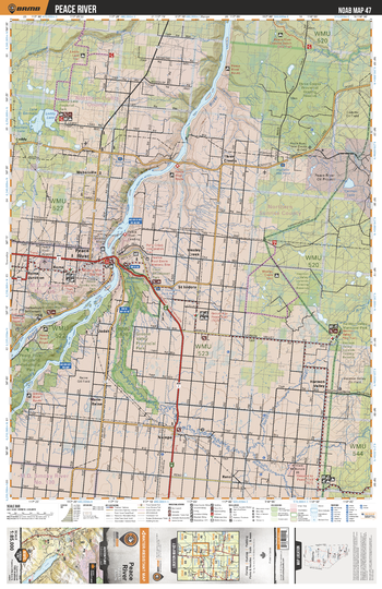 NOAB47 Peace River - Northern Alberta Topo