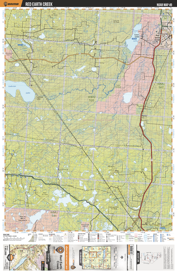 NOAB49 Red Earth Creek - Northern Alberta Topo