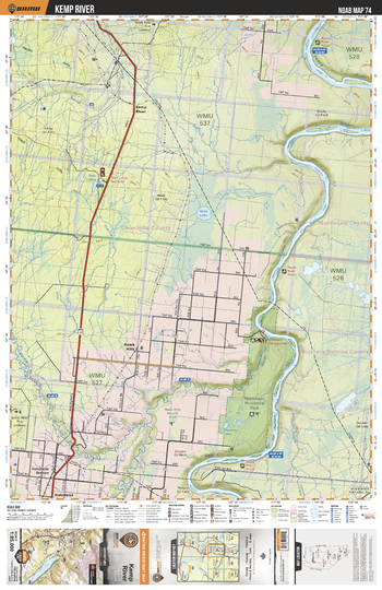 NOAB74 Kemp River - Northern Alberta Topo