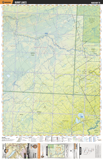 NOAB78 Burnt Lakes - Northern Alberta Topo