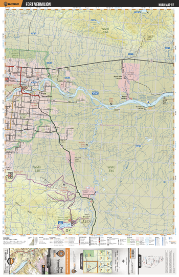 NOAB87 Fort Vermillion - Northern Alberta Topo