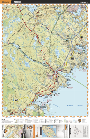 NSNS08 Liverpool  - Nova Scotia Topo
