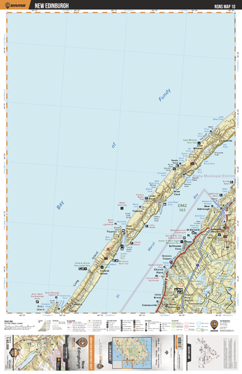 NSNS10 New Edinburgh  - Nova Scotia Topo