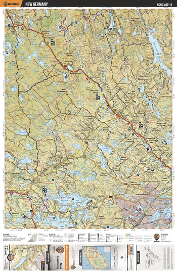 NSNS13 New Germany  - Nova Scotia Topo
