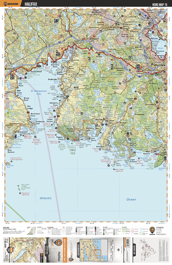 NSNS15 Halifax  - Nova Scotia Topo
