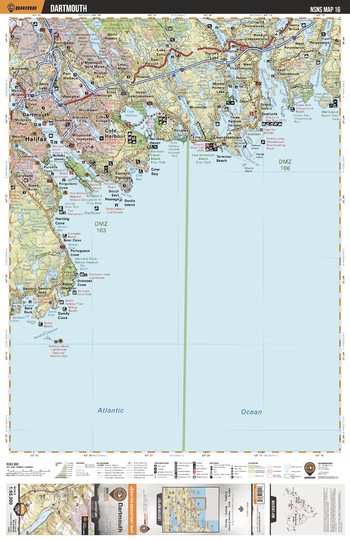 NSNS16 Dartmouth  - Nova Scotia Topo